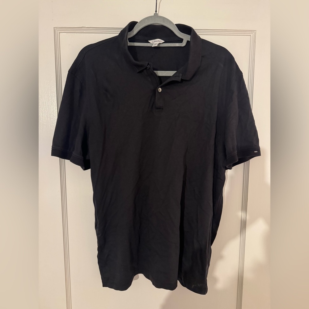 Calvin Klein Black Polo Shirt size Large